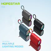 Altavoz Bluetooth inalámbrico impermeable TWS con luz RGB HOPESTAR H54